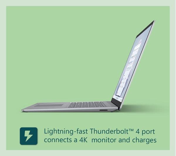 MICROSOFT 15" Surface Laptop 5 - Intel® Core™ i7, 256 GB SSD, Platinum - Image 6