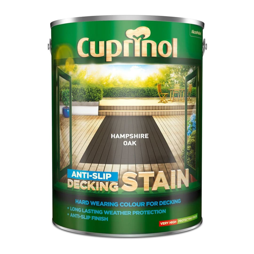 Cuprinol Anti-Slip Deckstain Hampsphire Oak - 5L - Image 4