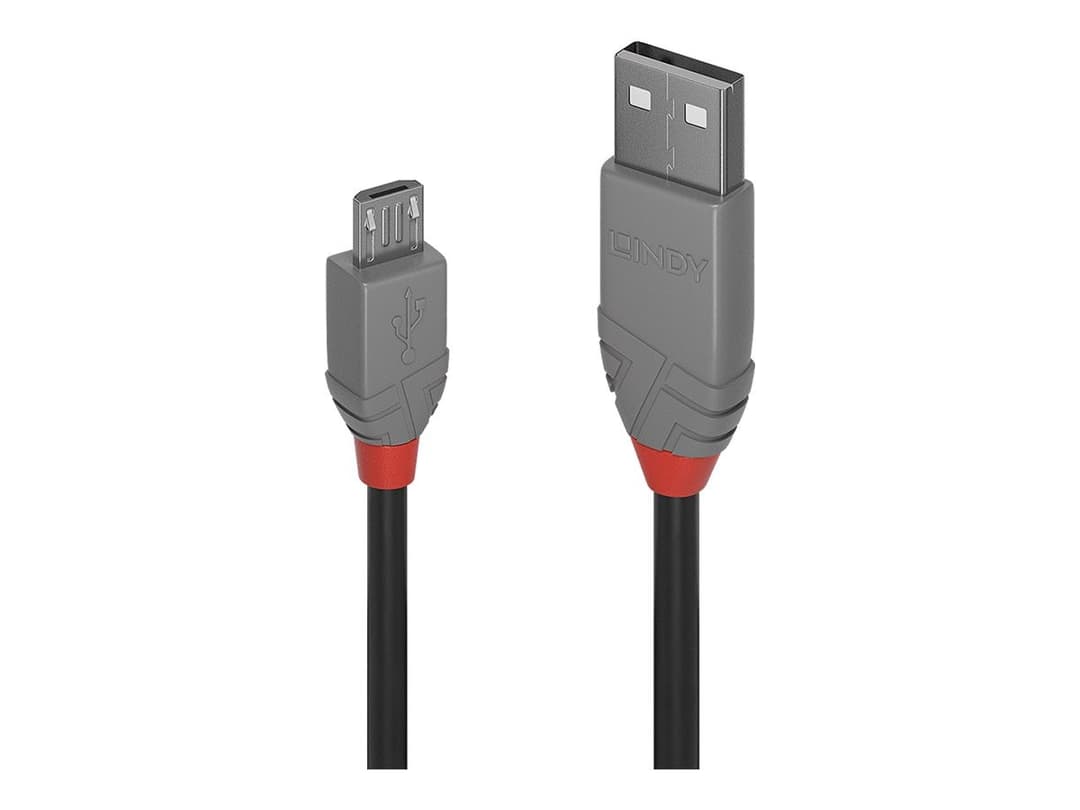 Lindy USB Micro-USB Cable 0.5m Black - Image 1