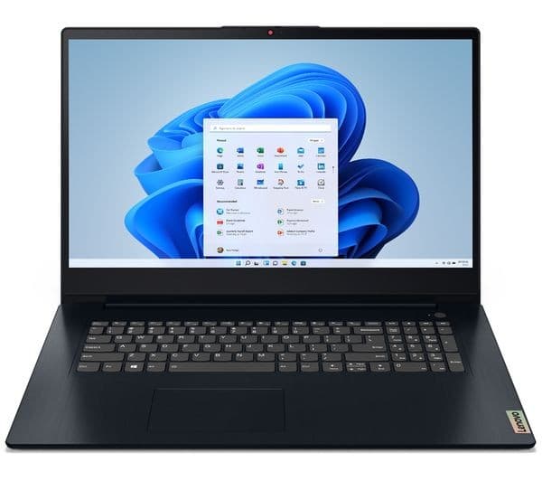 LENOVO IdeaPad 3i 17.3" Laptop - Intel® Pentium® Gold, 128 GB SSD, Blue - Image 1