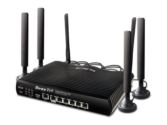 DrayTek Vigor 2927Lax-5G Wi-Fi 6 AX3000 5G/LTE VPN Router - Black - Image 3