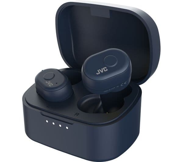 JVC HA-A10T-A-U True Wireless Bluetooth Earphones with Memory Foam Earpieces - Blue - Image 2