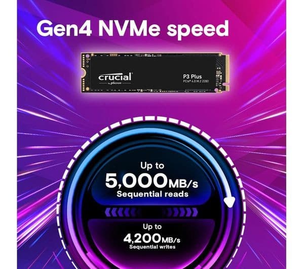 CRUCIAL P3 Plus M.2 Internal SSD - 500 GB - Image 2