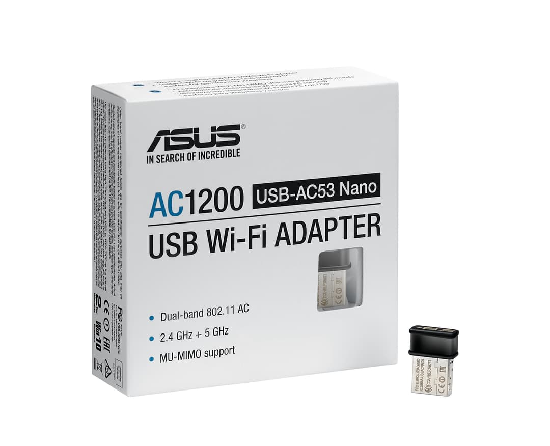 ASUS USB-AC53 Nano Stainless Steel USB AC Wireless Adapter - Image 3
