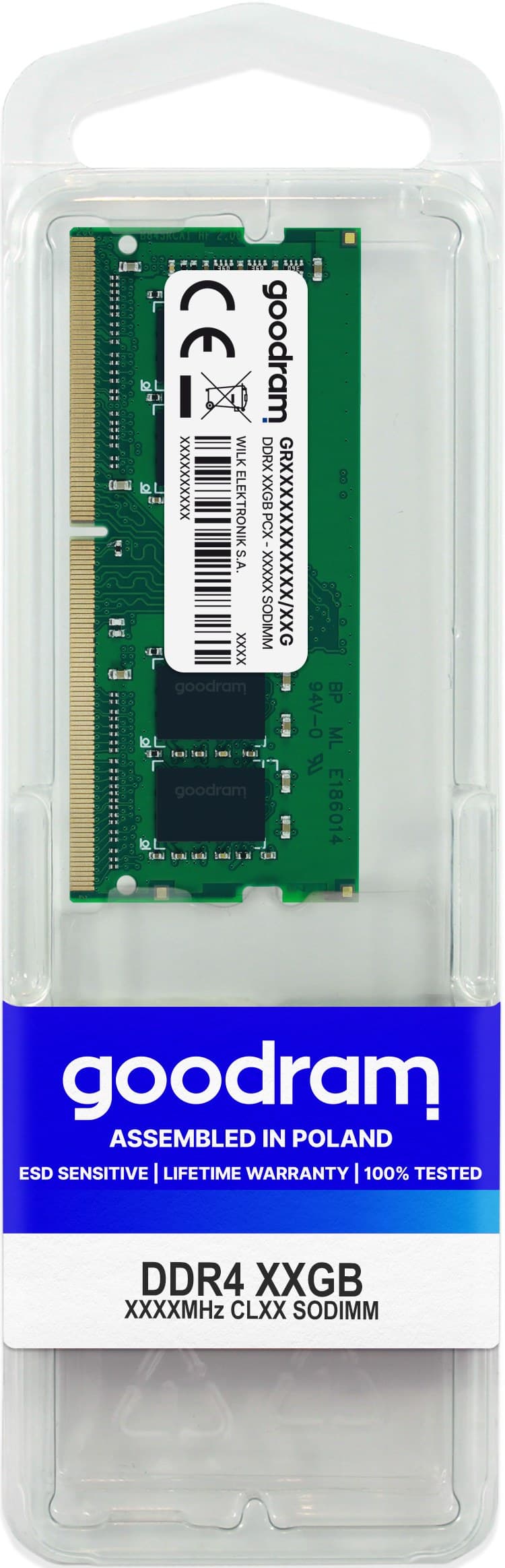 Goodram 32GB DDR4 3200MHz SO-DIMM Laptop Memory (GR3200S464L22/32G) - Image 1