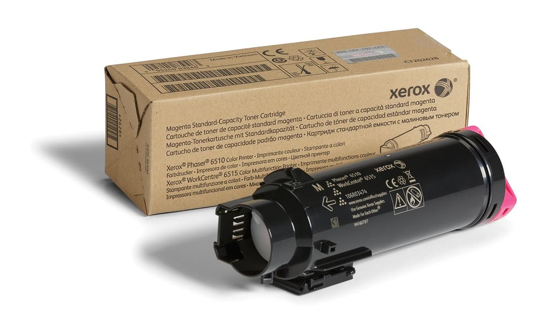 Xerox Genuine Phaser® 6510, WorkCentre® 6515 Magenta Standard capacity Toner Cartridge (1000 Pages) - 106R03474 - Image 1