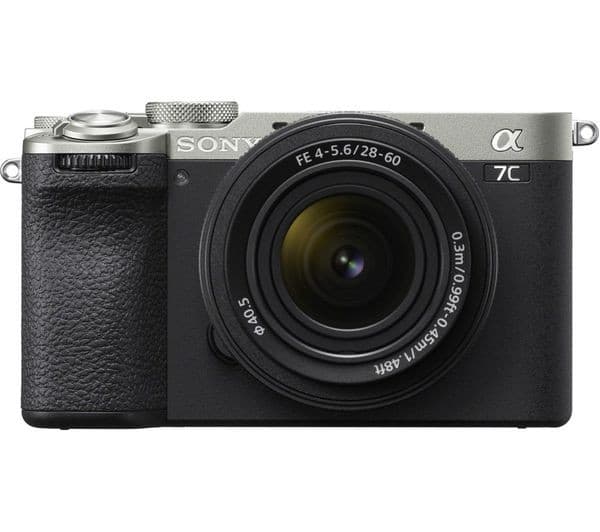 Sony a7C II Mirrorless Camera with FE 28-60mm f/4-5.6 Lens - Silver - Image 1