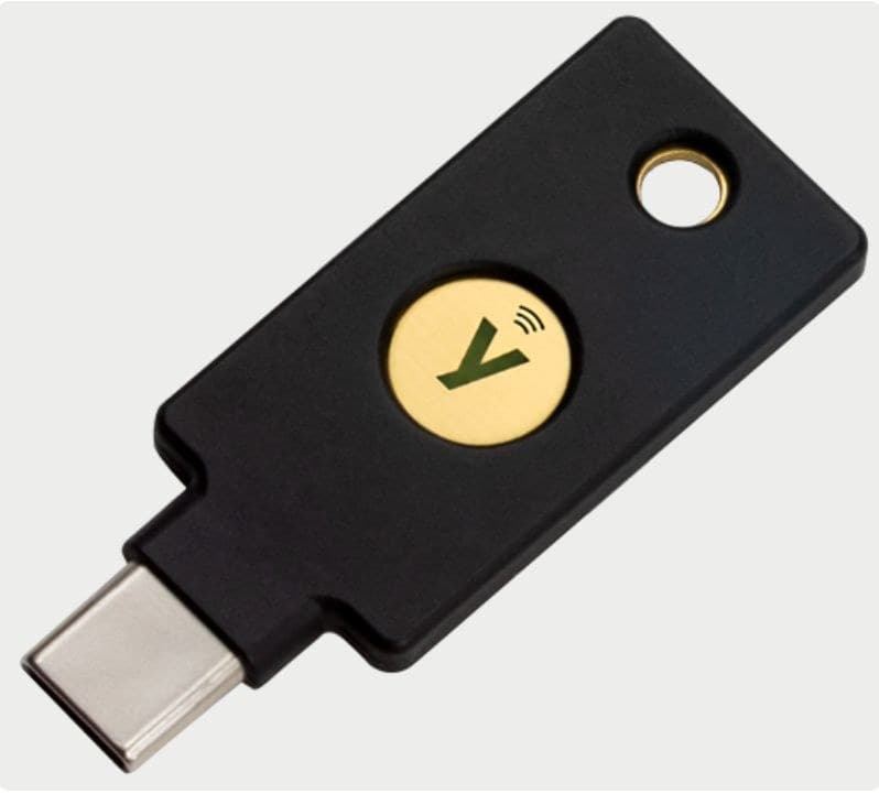 Yubico YubiKey 5C NFC - USB-C and NFC Two Factor Authentication Security Key - Image 1