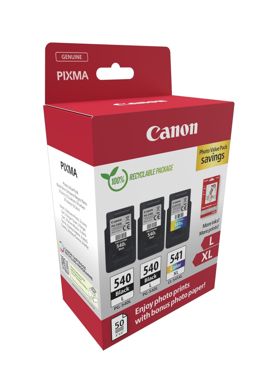 Canon 5224B015 ink cartridge 3 pc(s) Original Black, Cyan, Magenta, Yellow - Image 2