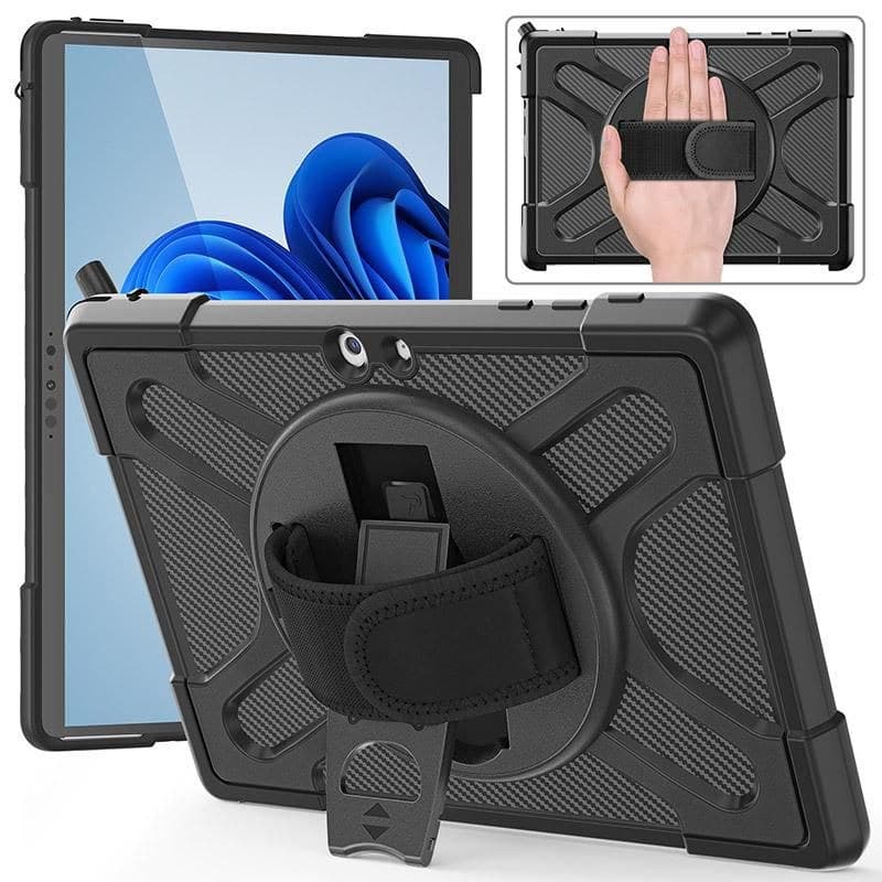 eSTUFF ES68290010-BULK ATLANTA Defender Case for Microsoft Surface Go 4/Go 3/Go 2/Go Black - Image 1