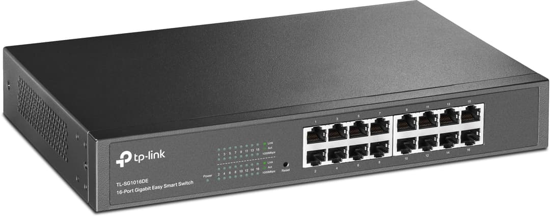 TP-Link 16-Port Desktop Gigabit Easy-Smart Ethernet Switch TL-SG1016DE - Grey - Image 1