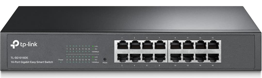 TP-Link 16-Port Desktop Gigabit Easy-Smart Ethernet Switch TL-SG1016DE - Grey - Image 2