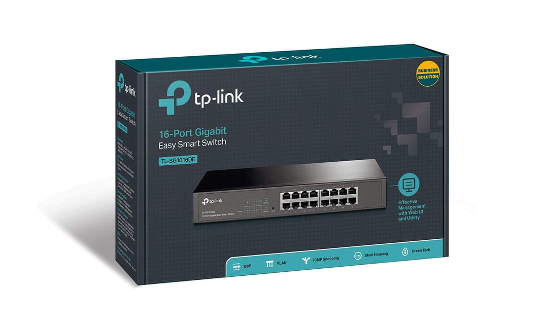 TP-Link 16-Port Desktop Gigabit Easy-Smart Ethernet Switch TL-SG1016DE - Grey - Image 4
