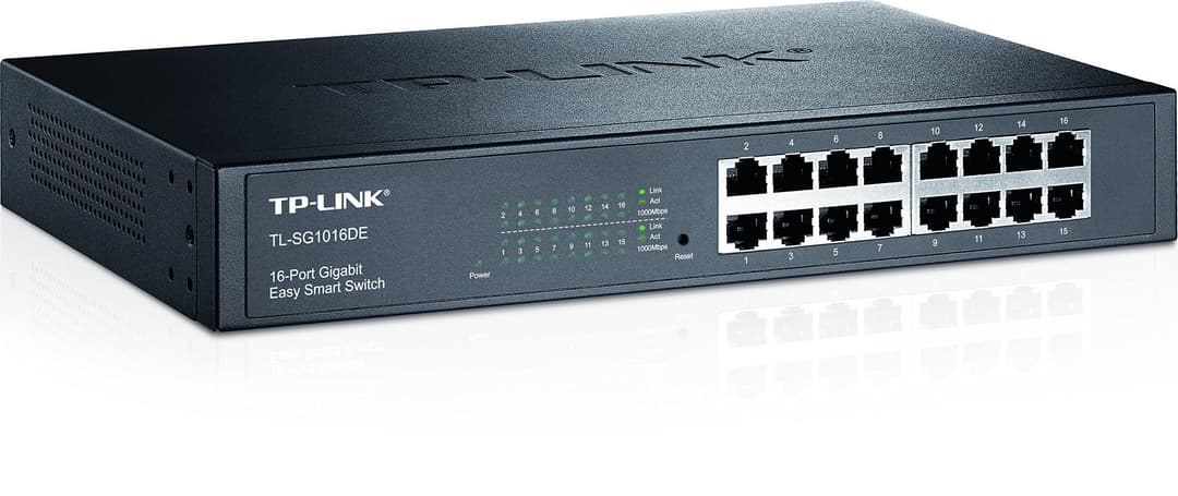TP-Link 16-Port Desktop Gigabit Easy-Smart Ethernet Switch TL-SG1016DE - Grey - Image 5