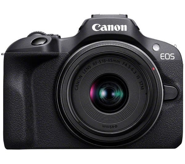 Canon EOS R100 Camera with RF-S 18-45mm Lens Black - Image 1