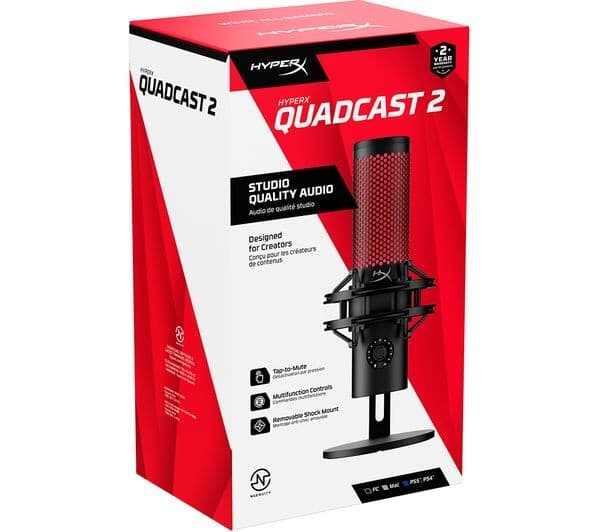 HyperX QuadCast 2 Microphone Black - Image 4