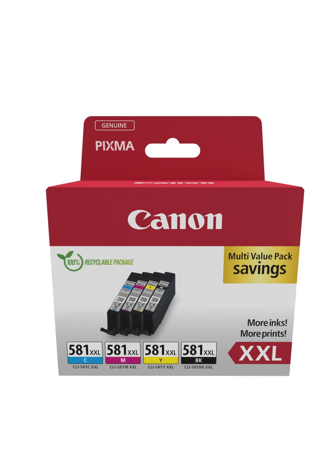 Canon 1998C007 ink cartridge 4 pc(s) Original Black, Cyan, Magenta, Yellow - Image 1