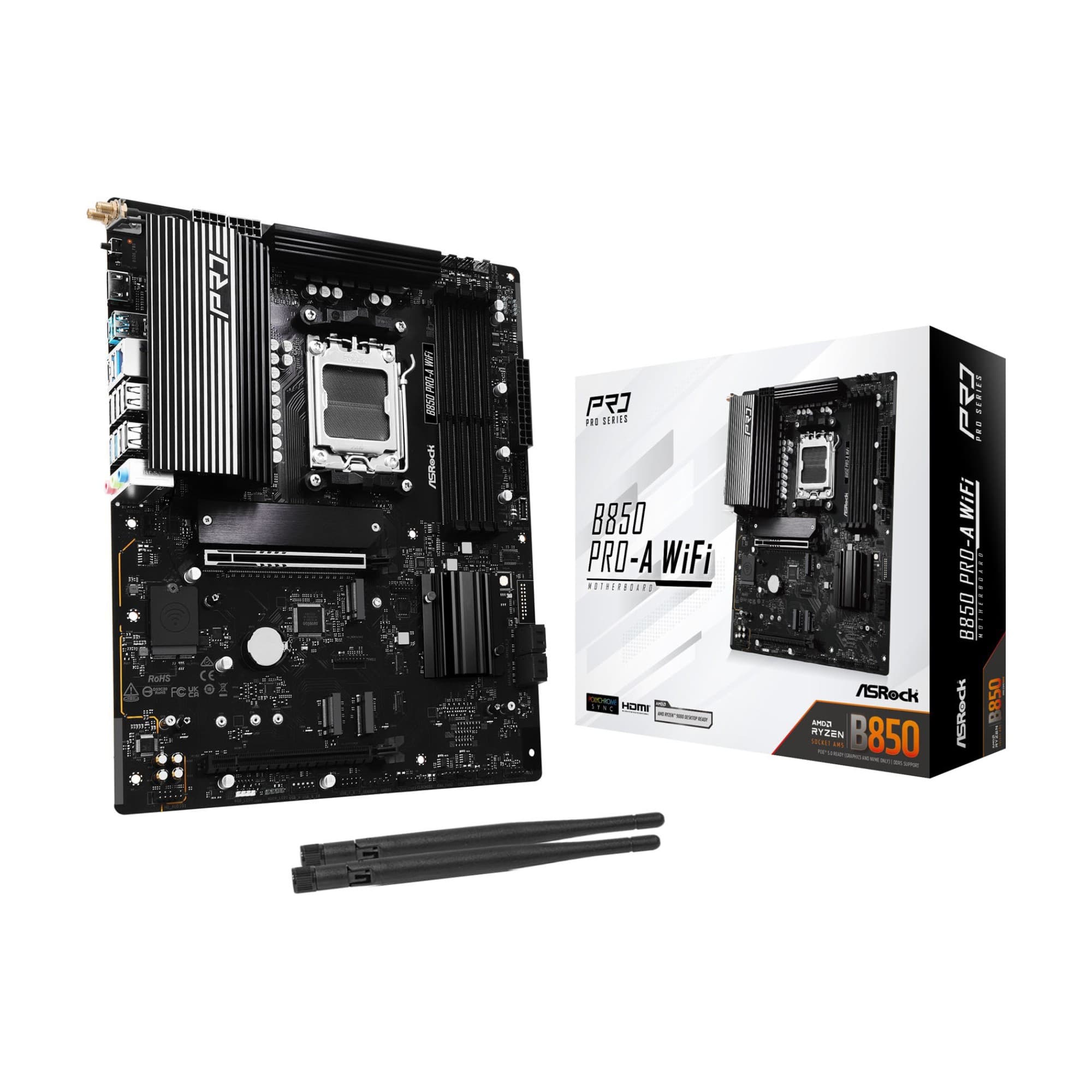 Asrock B850 PRO-A WIFI AMD B850 DDR5 ATX Socket AM5 Motherboard