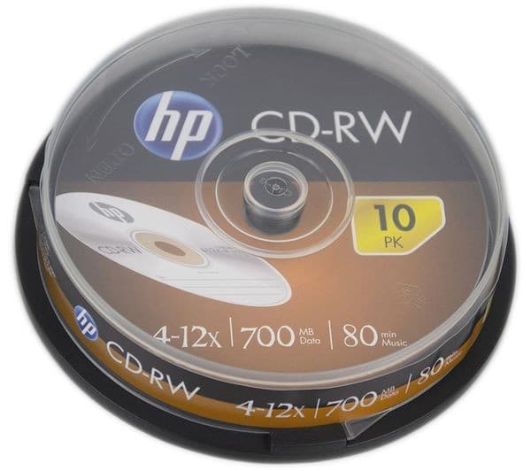 HP CD-RW 700MB 12x Speed Pack of 10 - Image 1