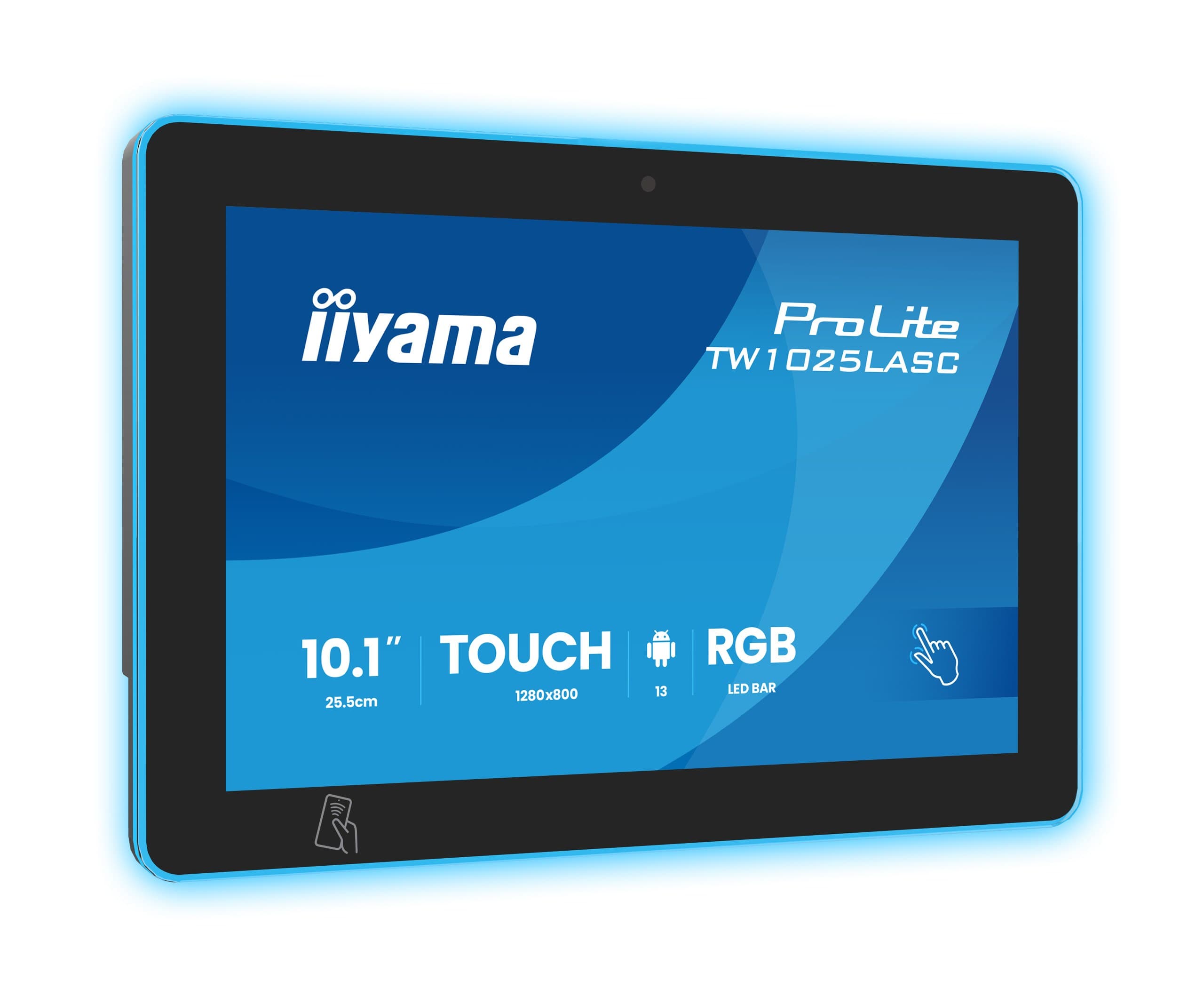 iiyama ProLite TW1025LASC-B3PNR 10.1" WXGA Touchscreen Panel PC for Room Booking - Black