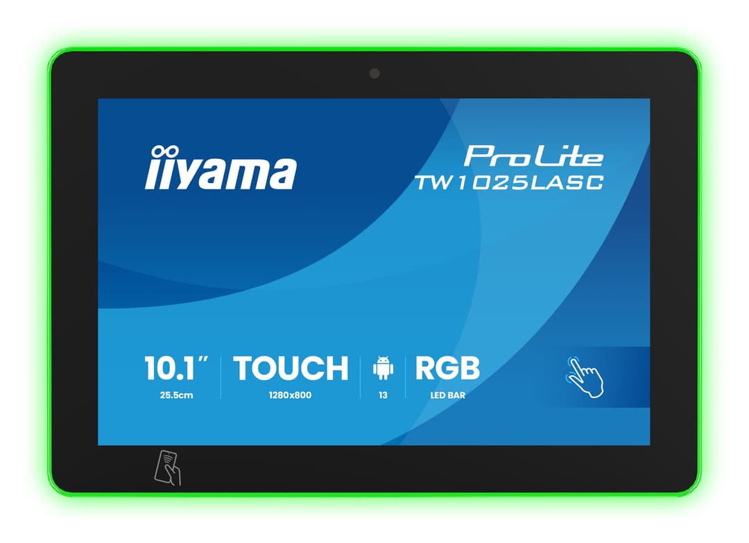 iiyama ProLite TW1025LASC-B3PNR computer monitor 25.6 cm (10.1") 1280 x 800 pixels WXGA LED Touchscreen Multi-user Black - Image 2