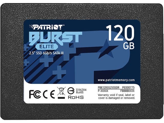 Patriot Burst Elite 120GB Internal SSD - SATA 3 2.5  - Solid State Drive - PBE120GS25SSDR - Image 2