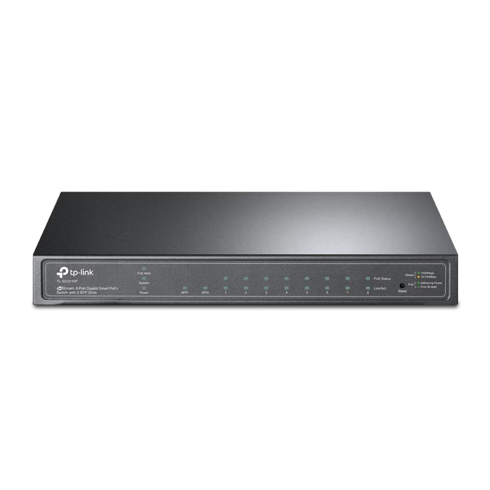 TP-Link JetStream 8-Port Gigabit Smart PoE+ Switch with 2 SFP Slots - Image 1