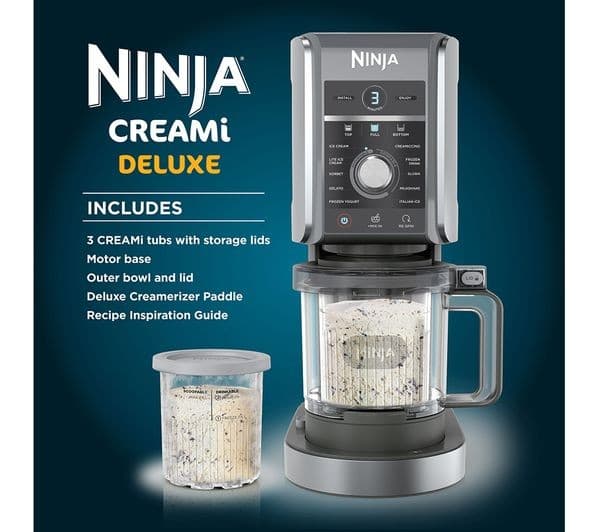 Ninja NC501UK CREAMi Deluxe Ice Cream Maker Black - Image 2