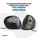 Evoluent VerticalMouse D VMDS Wired Mouse - Black / Silver thumbnail 5