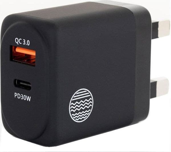 Our Pure Planet OPP152 30W Dual USB Charger Black - Image 1