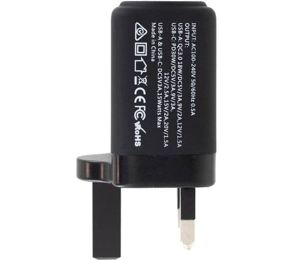 Our Pure Planet OPP152 30W Dual USB Charger Black - Image 4