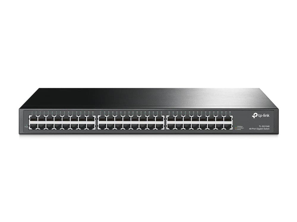 TP-Link TL-SG1048 network switch Unmanaged Gigabit Ethernet (10/100/1000) 1U Black - Image 1
