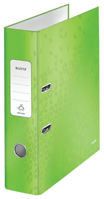 Leitz Lever Arch File 180° WOW POB/Laminated A4/80mm - Image 1
