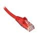 1 mtr Scan rot CAT 5e Snagless geformte Patch führen thumbnail 2