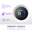 NZXT Kraken Plus 360mm ARGB  Intel/AMD AIO CPU Liquid Cooler w/ 1.54" LCD - White thumbnail 3