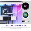 NZXT Kraken Plus 360mm ARGB  Intel/AMD AIO CPU Liquid Cooler w/ 1.54" LCD - White thumbnail 5