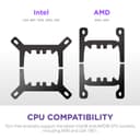 NZXT Kraken Plus 360mm ARGB  Intel/AMD AIO CPU Liquid Cooler w/ 1.54" LCD - White thumbnail 6