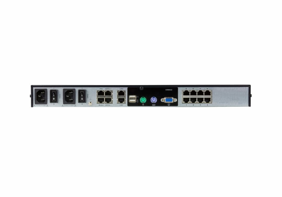 ATEN 8-Port 2-Bus CAT5e/6 KVM Over IP Switch, LUC (Laptop USB Console), with Audio & Virtual Media Support - Image 2