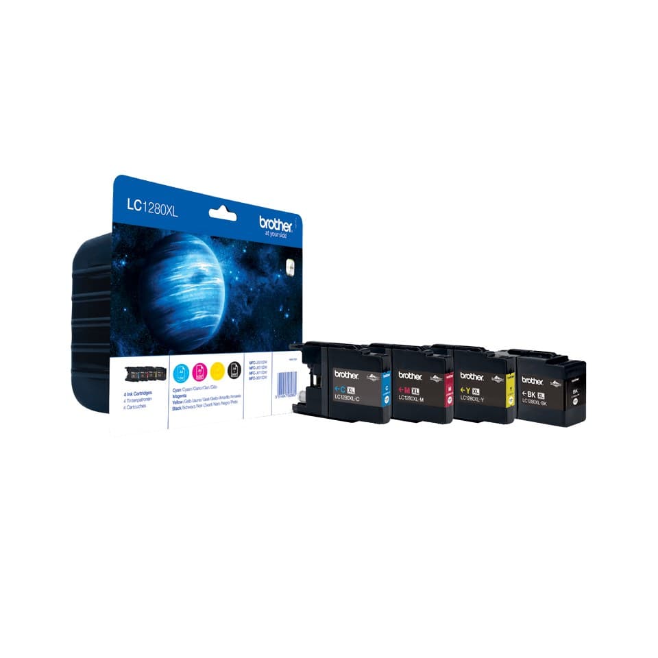 Brother High Yield Ink Cartridge Pack: Cyan / Magenta / Yellow / Black - Image 1