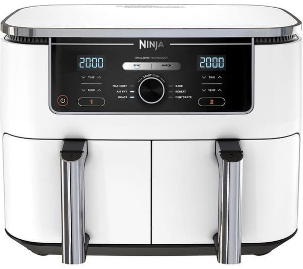 Ninja Foodi MAX Dual Zone AF400UK 9.5L 2-Drawer Air Fryer 2470W - White - Image 1