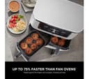 Ninja Foodi MAX Dual Zone AF400UK 9.5L 2-Drawer Air Fryer 2470W - White thumbnail 3