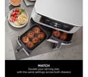 Ninja Foodi MAX Dual Zone AF400UK 9.5L 2-Drawer Air Fryer 2470W - White thumbnail 7