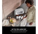 Ninja Foodi MAX Dual Zone AF400UK 9.5L 2-Drawer Air Fryer 2470W - White thumbnail 8