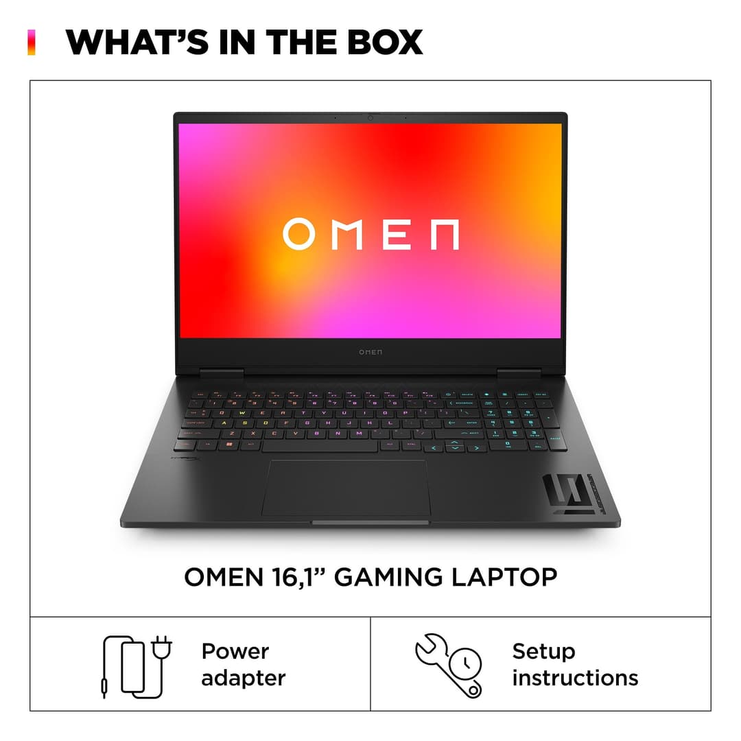 Omen by HP 16-wf1005na Intel Core i5-14500HX 16GB RAM 512GB SSD RTX 4050 16.1" Full HD IPS 165 Hz Windows 11 Home Gaming Laptop - Image 6