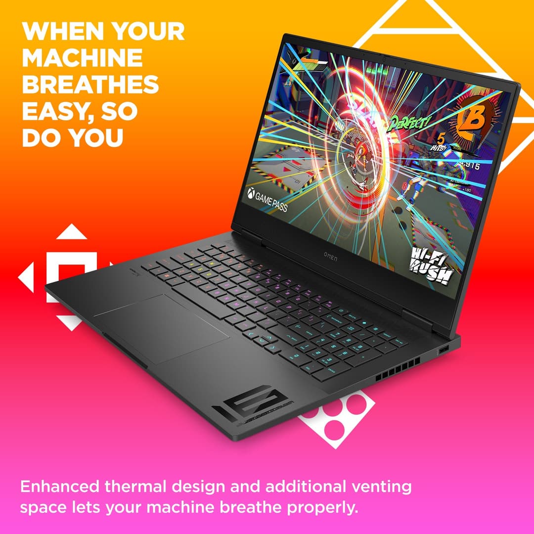 Omen by HP 16-wf1005na Intel Core i5-14500HX 16GB RAM 512GB SSD RTX 4050 16.1" Full HD IPS 165 Hz Windows 11 Home Gaming Laptop - Image 8
