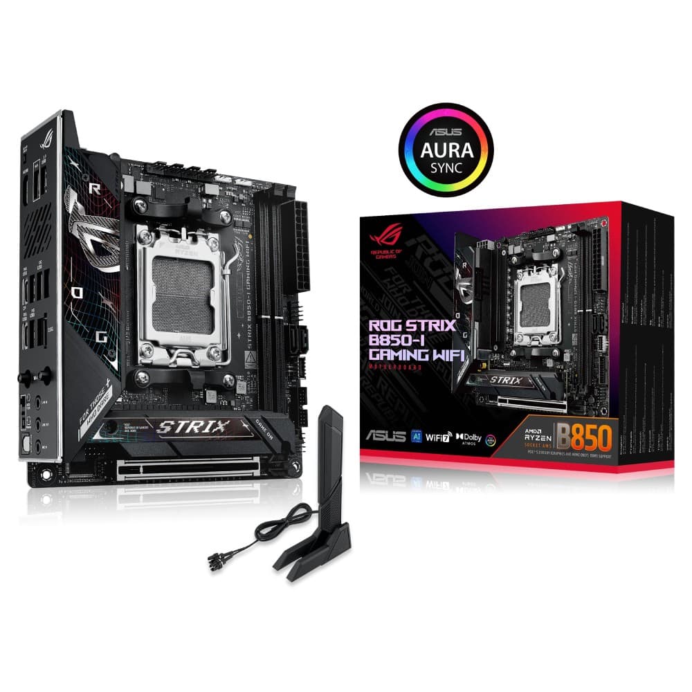 ASUS ROG STRIX B850-I GAMING WiFi AM5 DDR5 PCIe 5.0 Mini-ITX Motherboard - Image 1