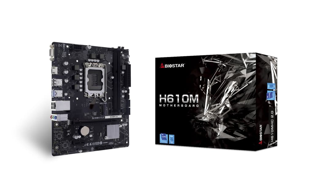 Biostar H610MHC 2.0 motherboard Intel H610 LGA 1700 micro ATX - Image 1