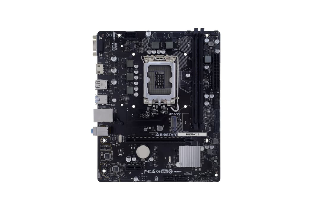Biostar H610MHC 2.0 motherboard Intel H610 LGA 1700 micro ATX - Image 2