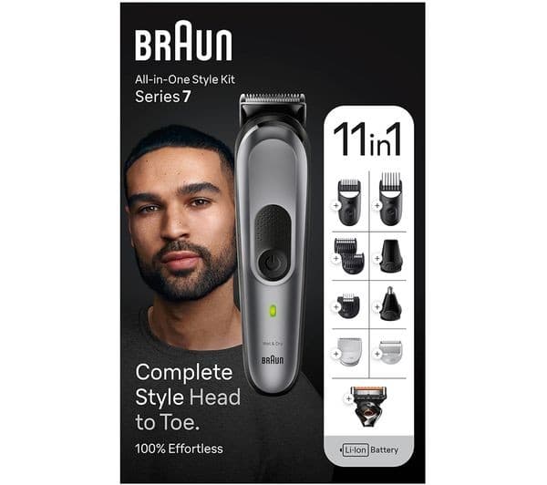 BRAUN 11-in-1 MGK7440 Wet & Dry All-in-one Trimmer Kit - Grey - Image 1