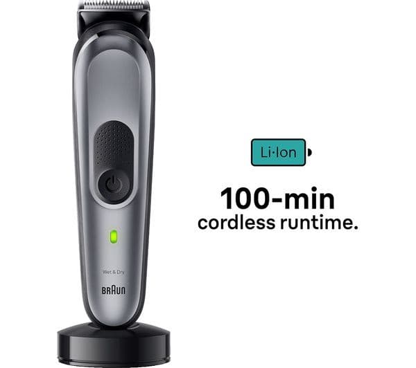 BRAUN 11-in-1 MGK7440 Wet & Dry All-in-one Trimmer Kit - Grey - Image 3